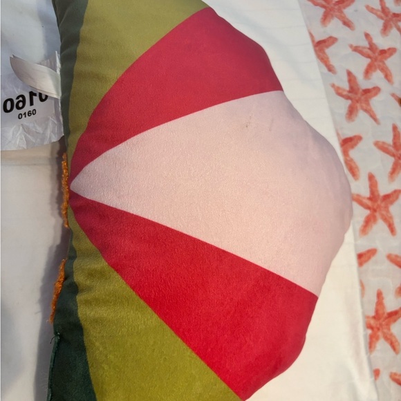 Two Turkey Pillows - Red, Orange, Green - Picture 3 of 5